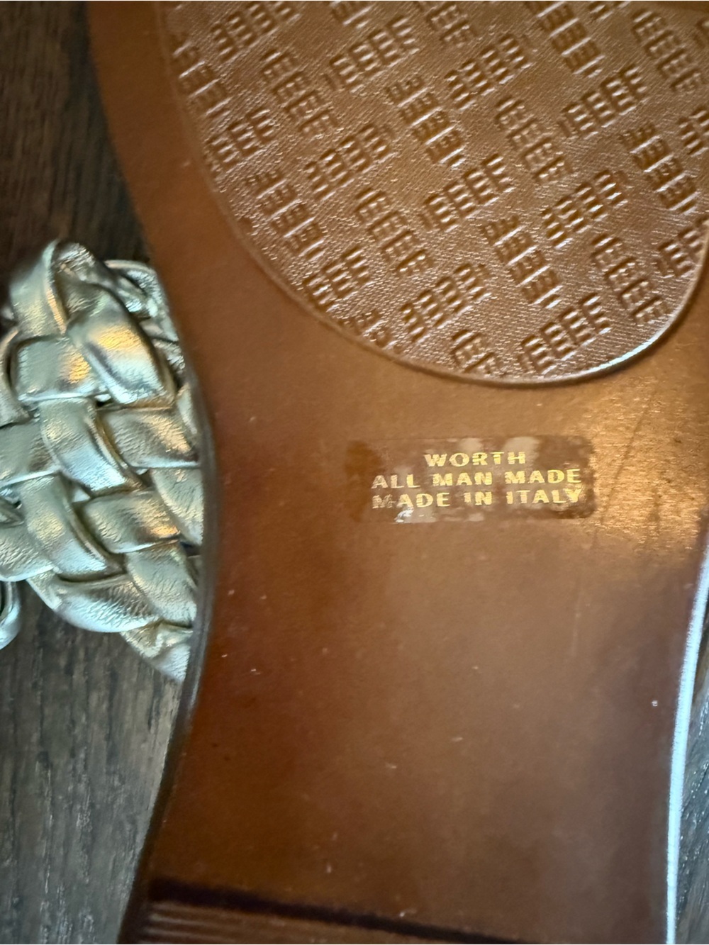 Italian Shoemakers Metallic Sandals - Picture 4 of 4